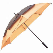 Golf umbrella, made of 190T Pongee cloth, automatic open mechanism, easy to open, easy to carry